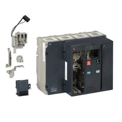 Circuit breaker basic frame, ComPact NS 800N, 50 kA at 415 VAC, 800 A, fixed, electrically operated, without trip unit, 4 P