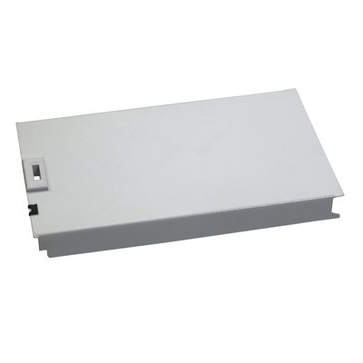 Plain metallic front plate, 40 modules, RAL 7035, H150xW800mm