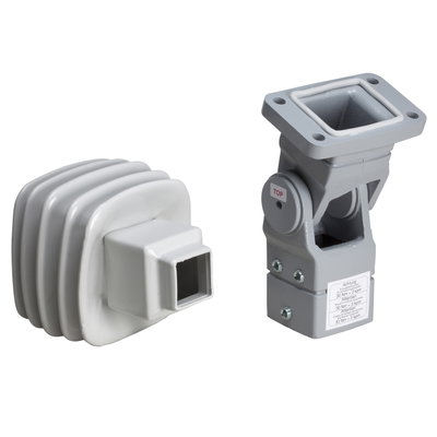 Articulated fixing, square 50 mm, cast steel RAL 7040. For S3CM HMI encl.