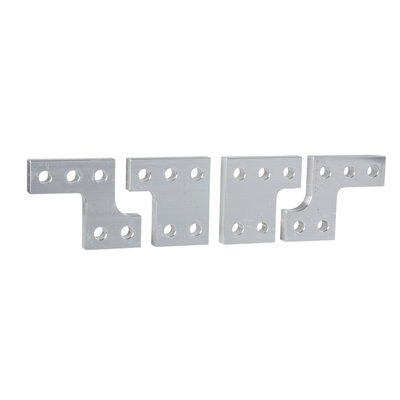 Spreaders 70 mm to 95 mm pitch, flat connection, 3 poles, set of 4 parts
