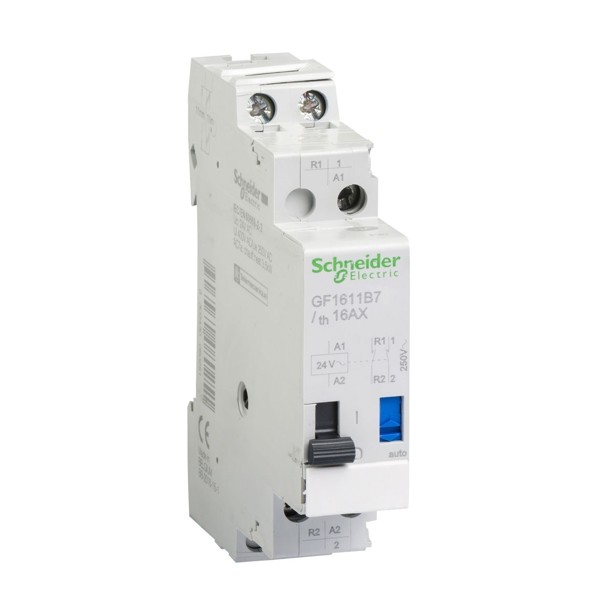 TeSys GF - impulse relay - 16 A - 1 NO + 1 NC - 24 V AC 50/60 Hz coil