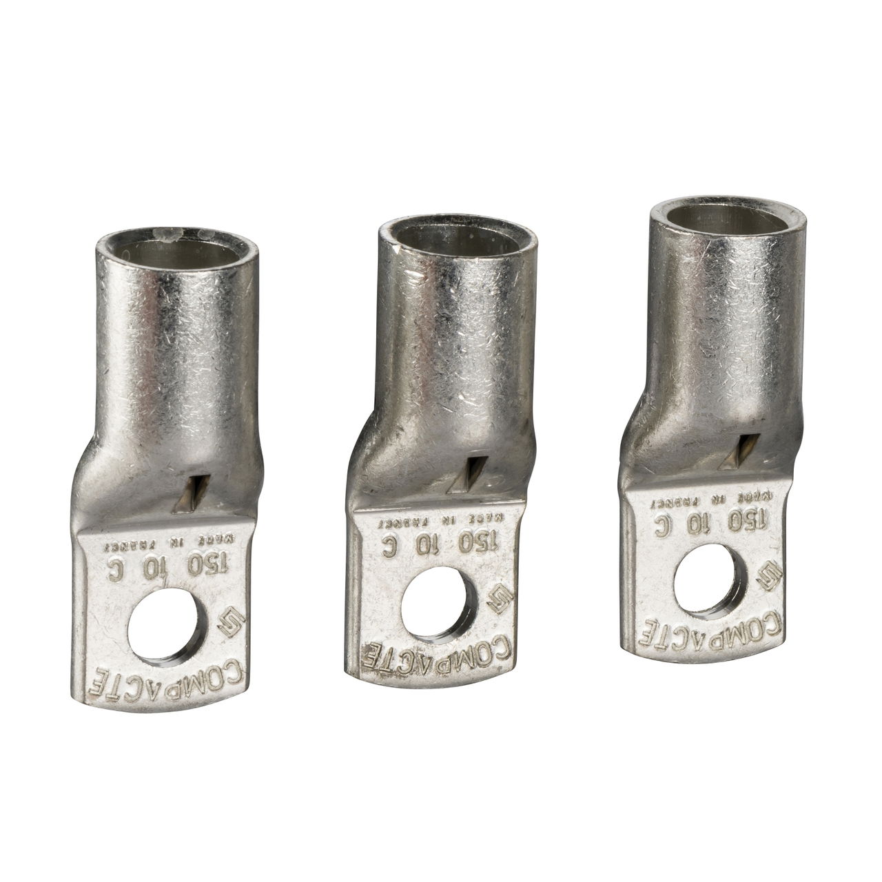 Crimp lugs for copper cable, 150 mm², set of 3 parts