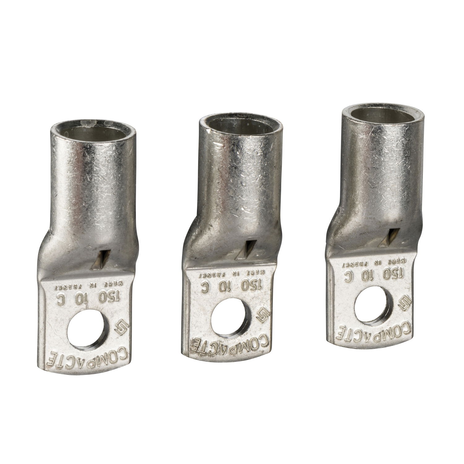 Crimp lugs for copper cable, 150 mm², set of 3 parts
