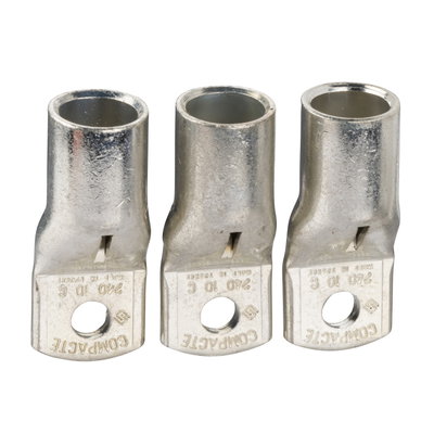 Crimp lugs for copper cable, 300 mm², set of 3 parts