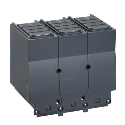 Long terminal shield for spreaders, ComPact NSX400/630, pitch 52.5 mm, IP40, 3 poles