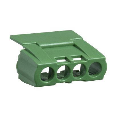 IP2 cover for 4 holes terminal block - green