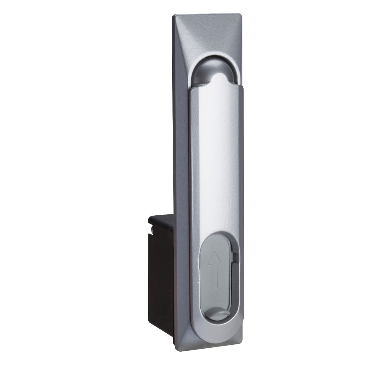 Cierre con maneta rec. p. arm. acero inox., doble barra de 3mm, pintado zamak