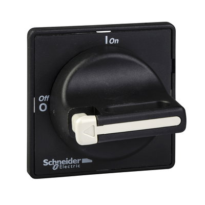 TeSys VARIO / Mini VARIO - front and black rotary handle - 1 to 3 padlocking