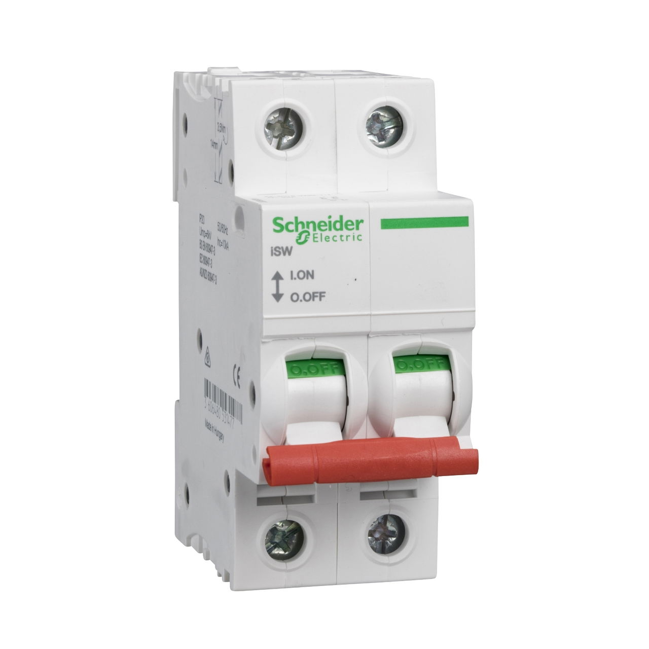 125A 2 Pole type A LoadCentre KQ+ DIN incoming devices
