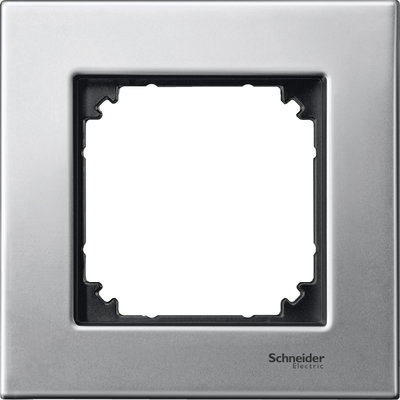 Metal frame, 1-gang, Platinium silver, M-Elegance