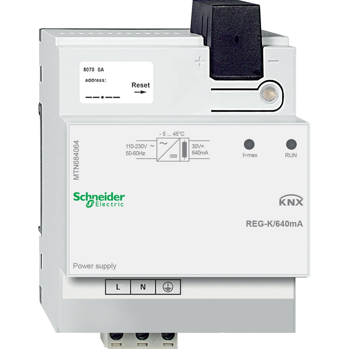 Fuente de alimentación KNX REG-K/640mA, gris claro