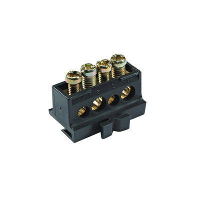 Distribution terminal block - 80 A - 4 holes