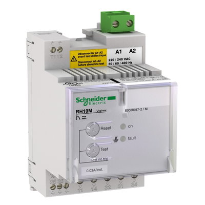 Residual current protection relay, Vigirex RH10M, 300 mA, 110/130 VAC 50/60 Hz, DIN rail mounting
