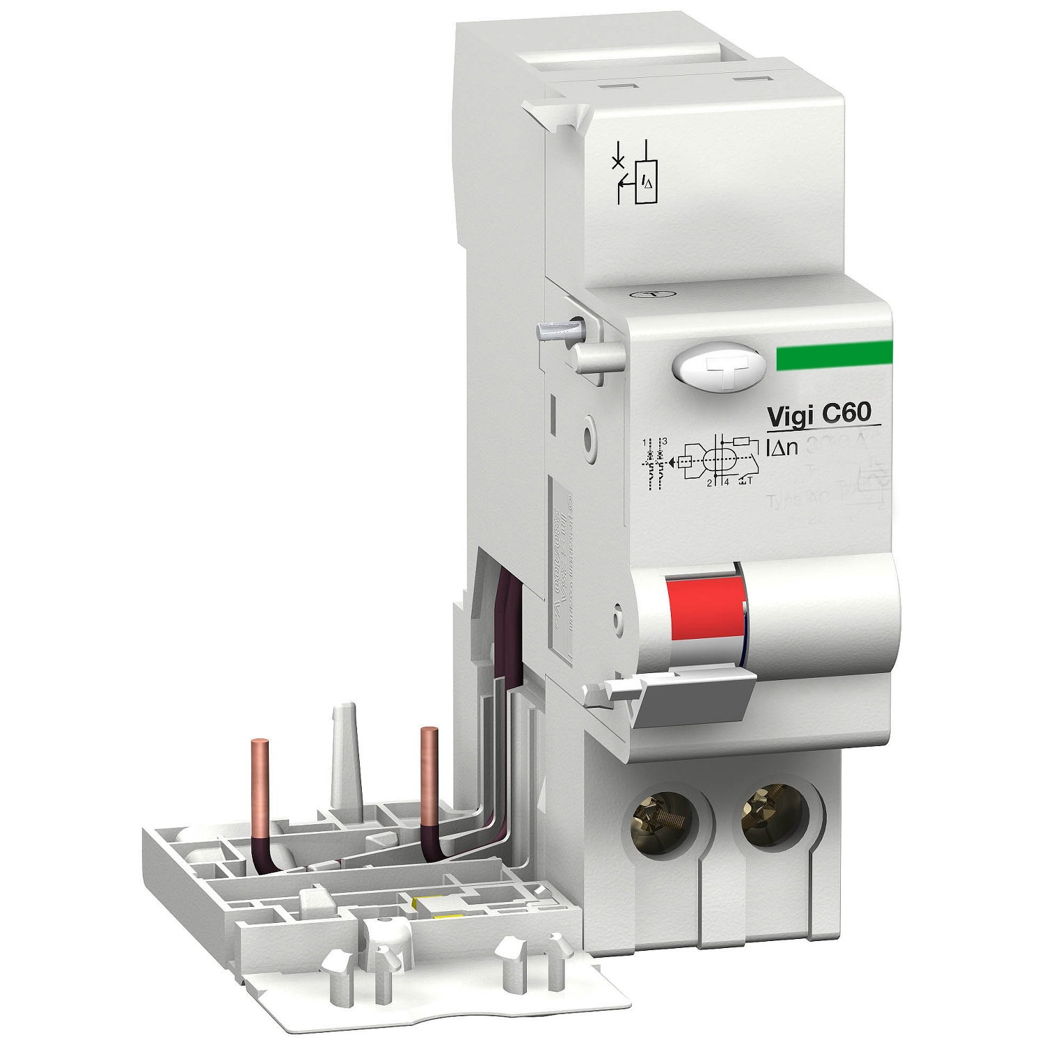 Jordf m M9 C60 2P 63A 30mA AC