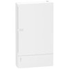 Enclosure, Resi9 MP, surface mounting, 3 rows of 12 modules, IP40, white door, 1 earth + 1 neutral terminal blocks