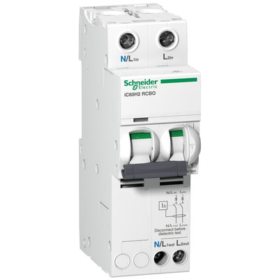 IC60H2 - earth leakage circuit breaker - 2P - C curve - 32 A - 30m A - 240 V