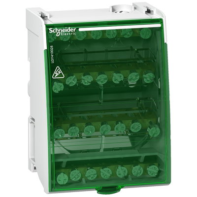 Distr block 4P 100A 4x7 ansl
