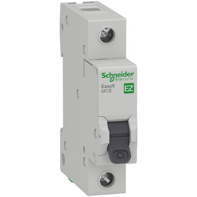 Miniature circuit breaker, Easy9, 1P, 16 A, B curve, 6000 A