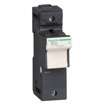 Fuse carrier TeSys DF, 1P 125A, fuse size 22x58 mm