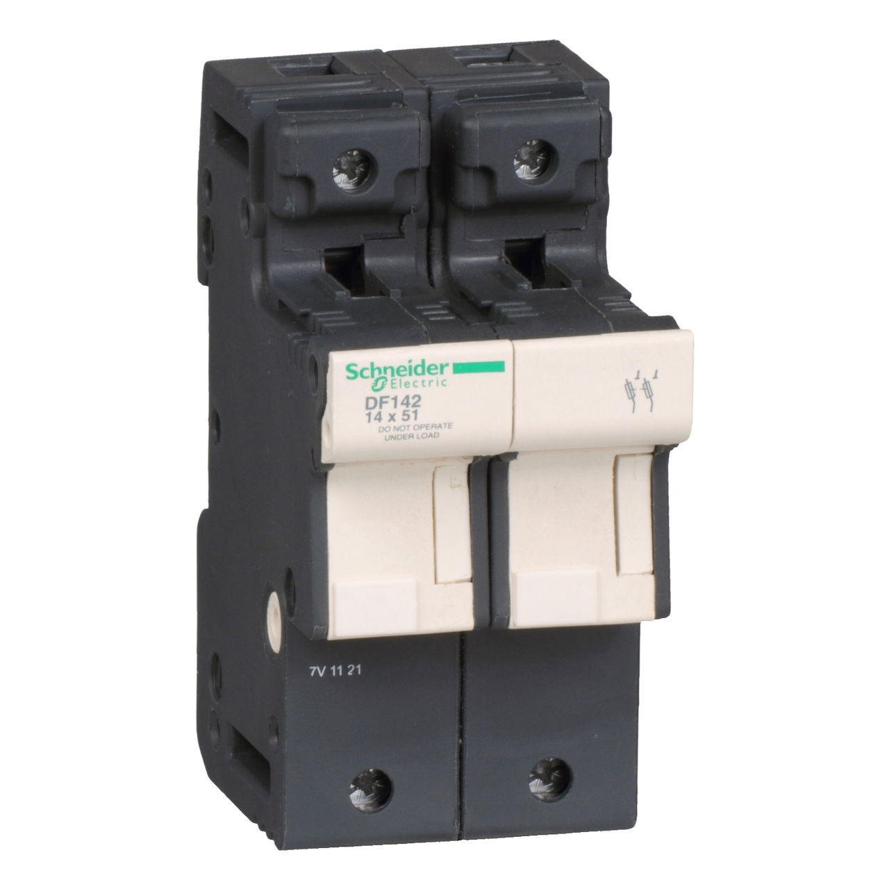 Fuse carrier TeSys DF, 2P 50A, fuse size 14x51 mm