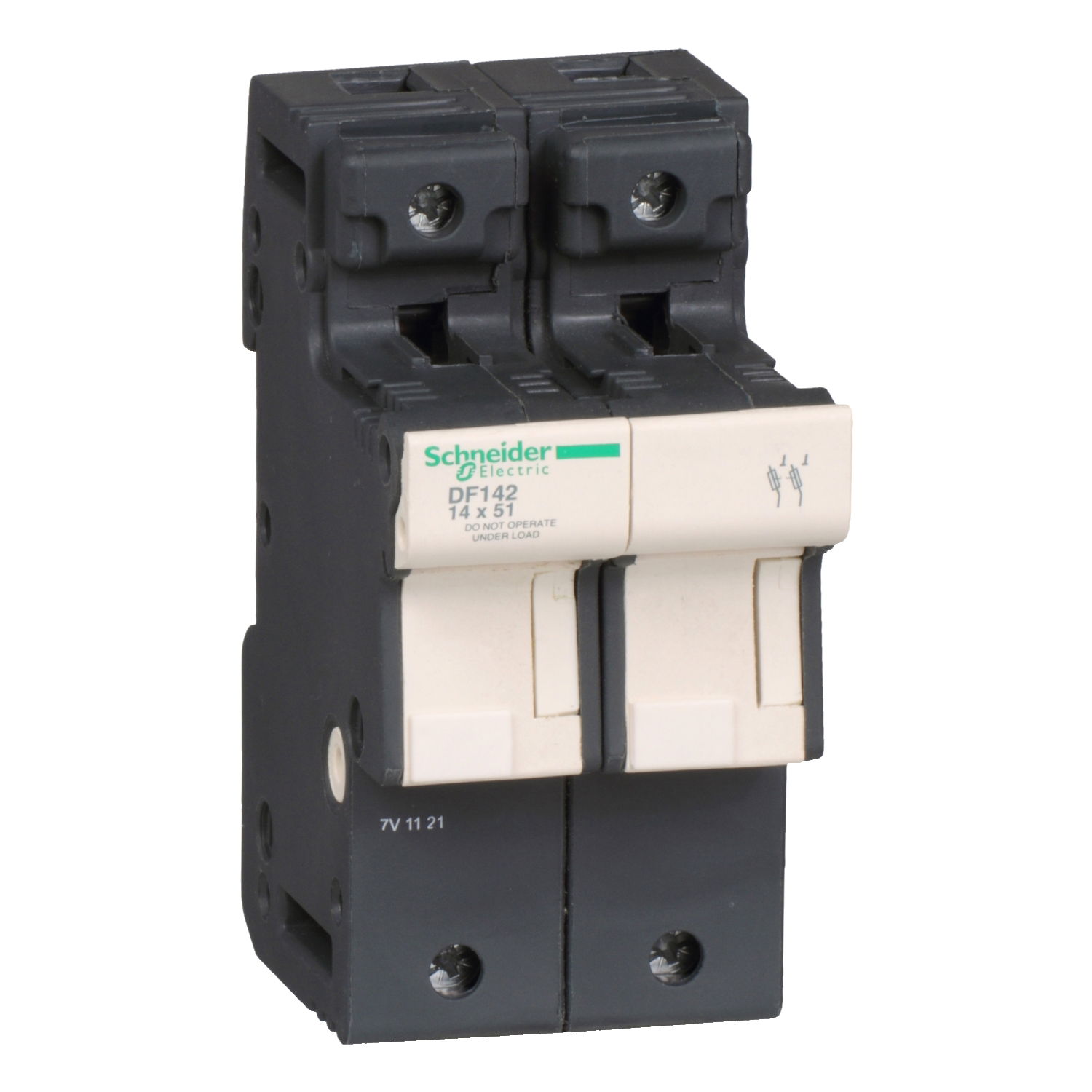 Fuse carrier TeSys DF, 2P 50A, fuse size 14x51 mm