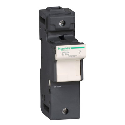 Fuse carrier TeSys DF, Neutral 125A, fuse size 22x58 mm, with tubular link