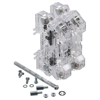 Auxiliary contacts, TeSys GS, 2NC + 2NO, instantaneous, left side mounting, for GS1-GS2 with front/right handle