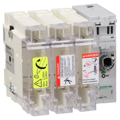 TeSys GS - switch-disconnector-fuse - 3 P - 125A - NFC 22 x 58 mm