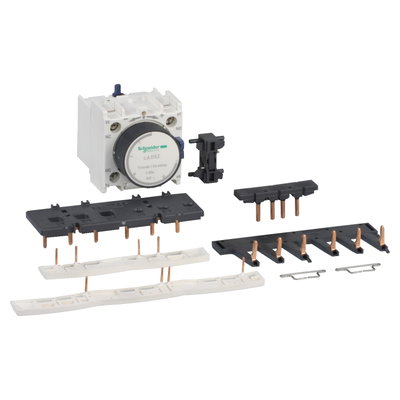 Kit for assembling star delta starters, for 3 x contactors LC1D09-D38 star identical, with time delay block