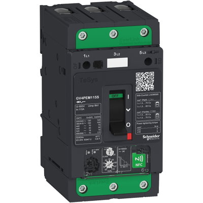 TeSys GV4 - thermal magnetic multifunction circuit breaker - 115A 3P - Everlink