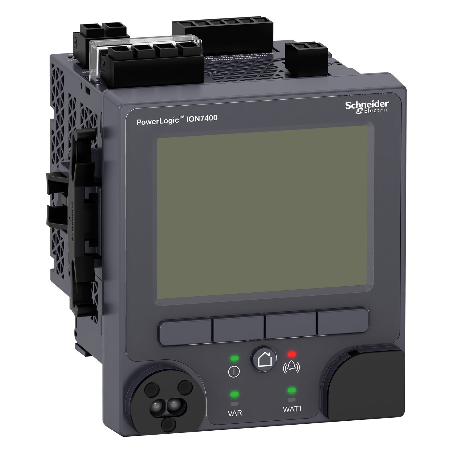 PowerLogic ION7410 LV DC - Panel mount meter - display - optical port and 2 puls