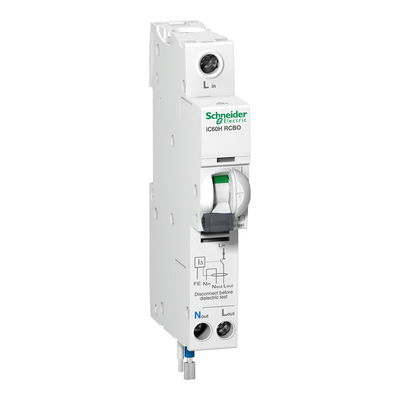 IC60H - earth leakage circuit breaker - 1P + N - C curve - 10 A - 30 mA - 240 V