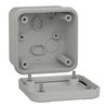 ABS box IP66 IK07 RAL7035 Int.H65W65D45 Ext.H74W74D56 Opaque cover H10
