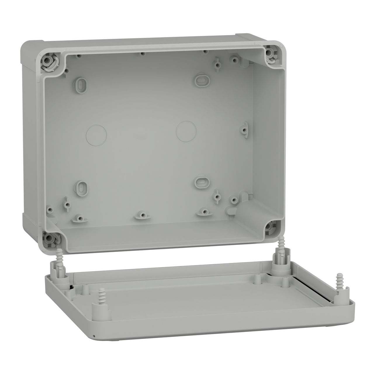 ABS box IP66 IK07 RAL7035 Int.H225W175D100 Ext.H241W191D128 Opaque cover H20 – Image 2 of 3