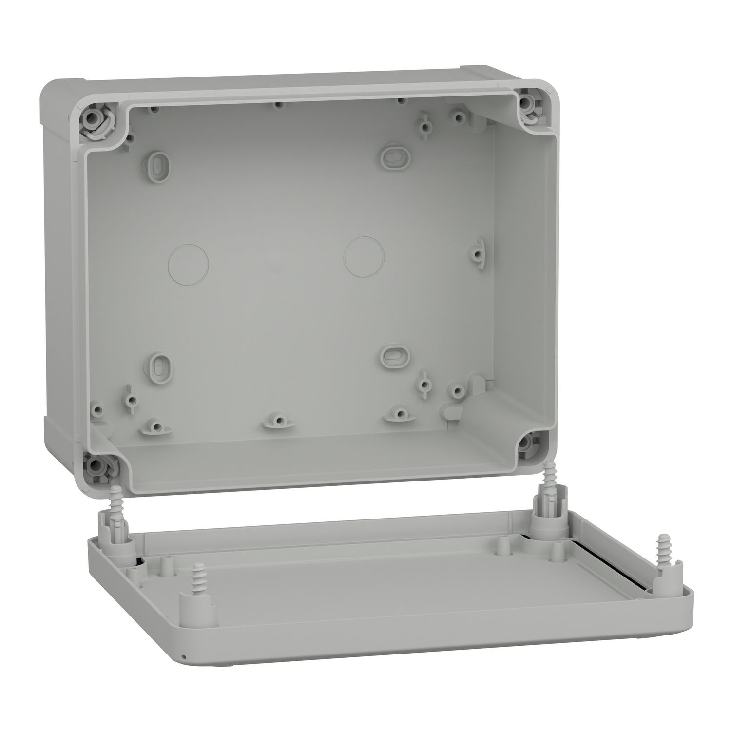 ABS box IP66 IK07 RAL7035 Int.H225W175D100 Ext.H241W191D128 Opaque cover H20 – Image 2 of 3