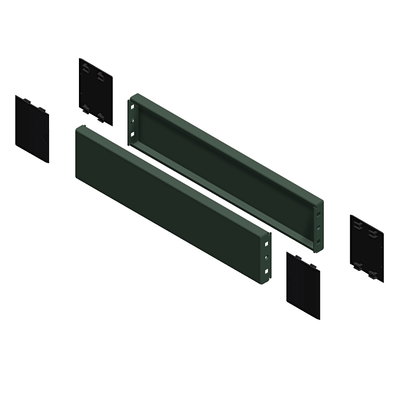 "Side panels for the plinth, PanelSeT SFN, PanelSet SF, for electrical enclosure  D1200mm, set of 2, H100mm"