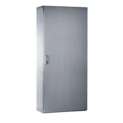 SMX 304L stainless monobloc enclosure, H2000xW800xD500mm, Scotch Brite® finish.