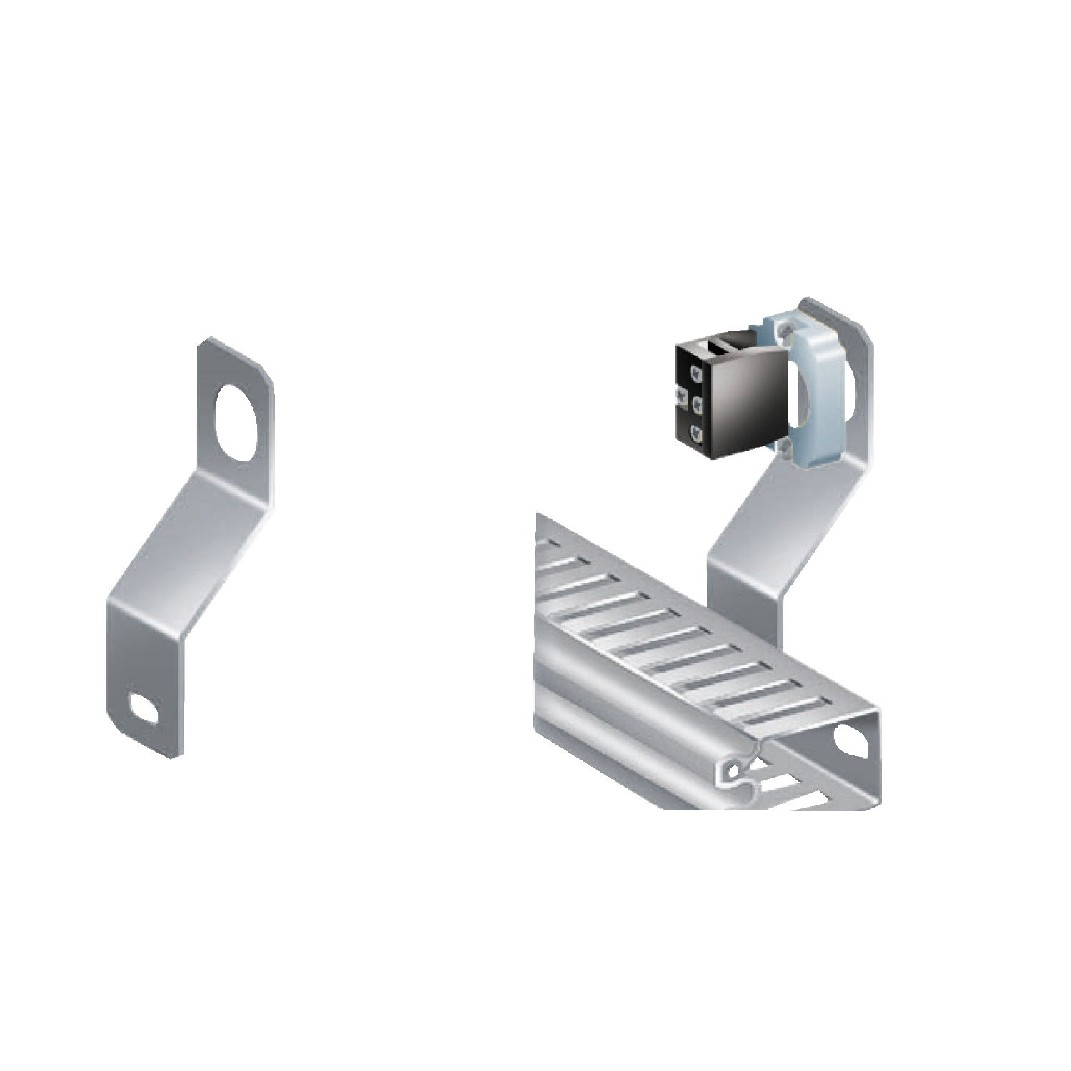 Cable ducting support to be used with 22mm-diameter products