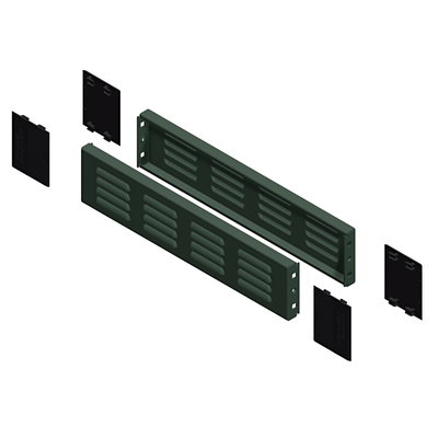 "Plinth ventilated side panels, PanelSeT SFN, PanelSet SF, Spacia SM, for electrical enclosure  D800mm, set of 4, H200mm"