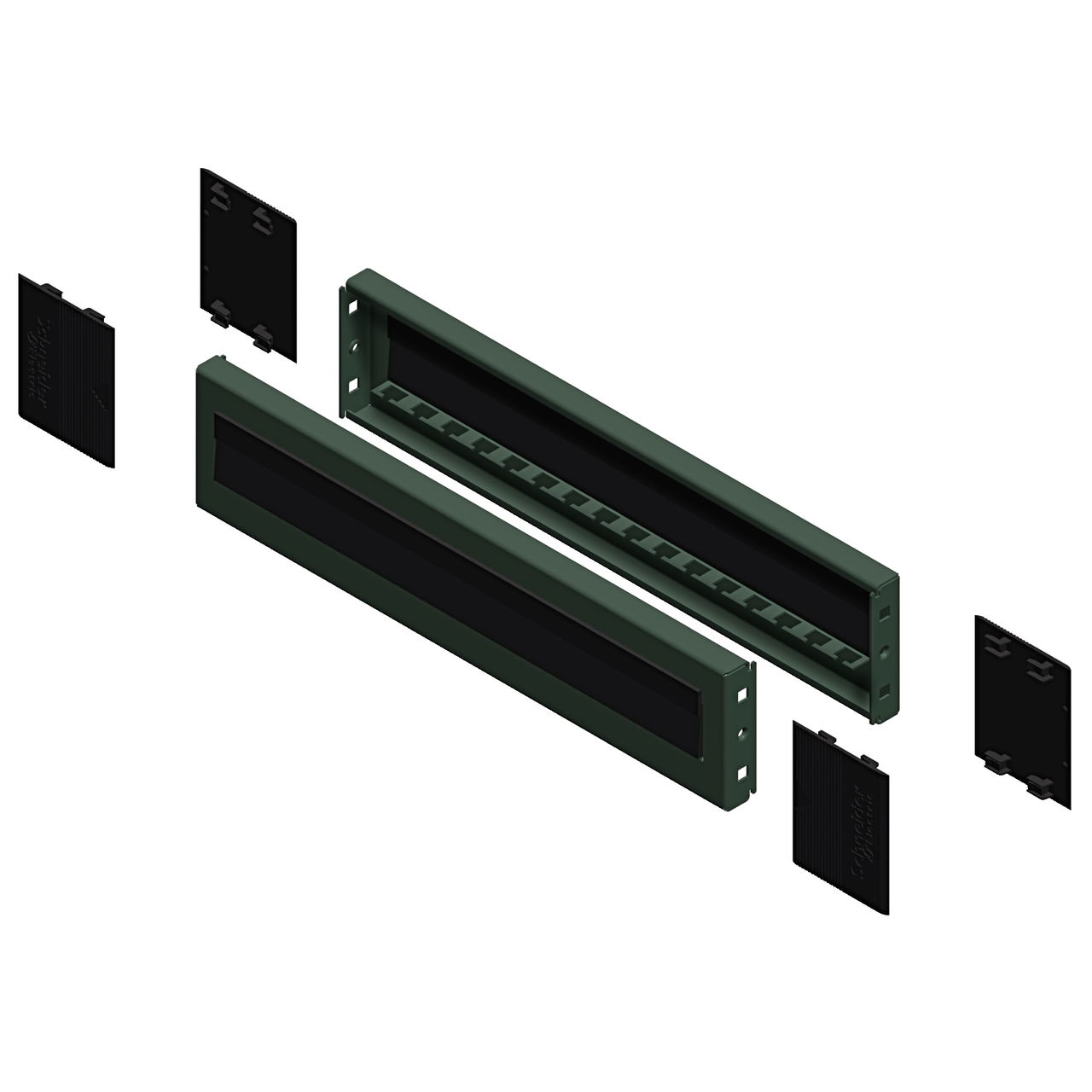 "Plinth side panels with brush, PanelSeT SFN, PanelSeT SF and SM, for electrical enclosure  D800mm, set of 2, H100mm"