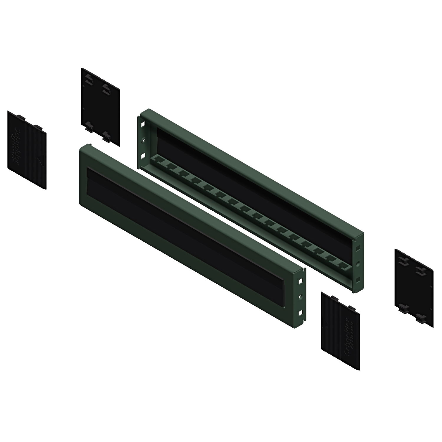 "Plinth side panels with brush, PanelSeT SFN, PanelSeT SF and SM, for electrical enclosure  D800mm, set of 2, H100mm"
