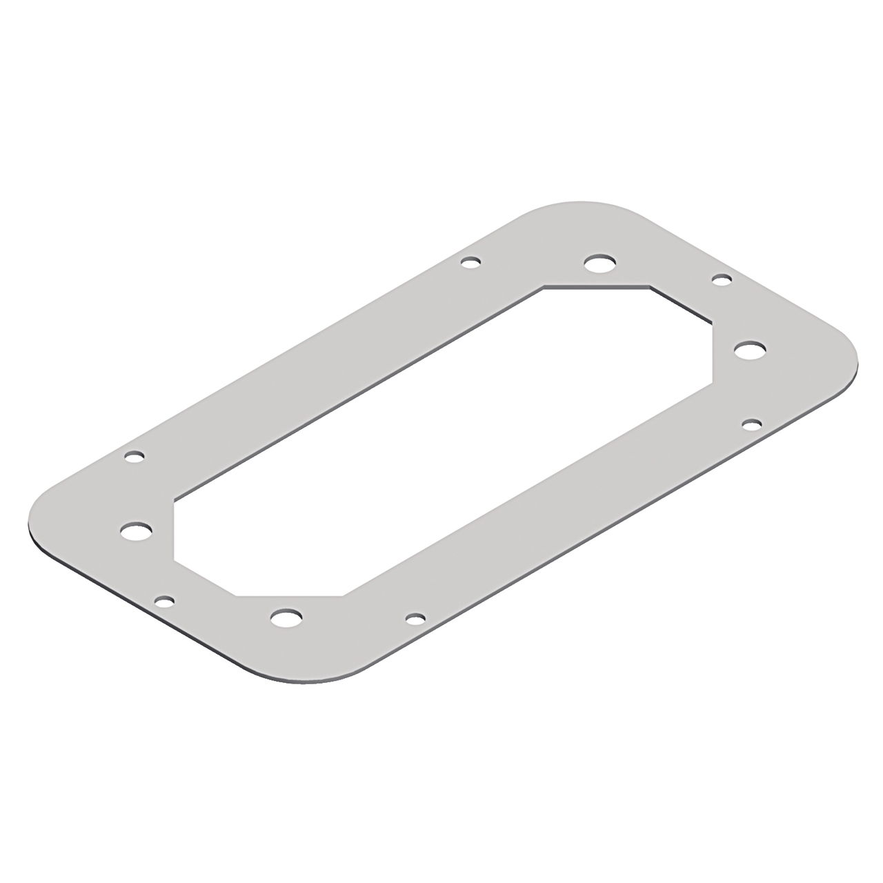 Tapa de entrada de cable con orificios 1 FL21 para S3D RAL7035, L 445 x An 130
