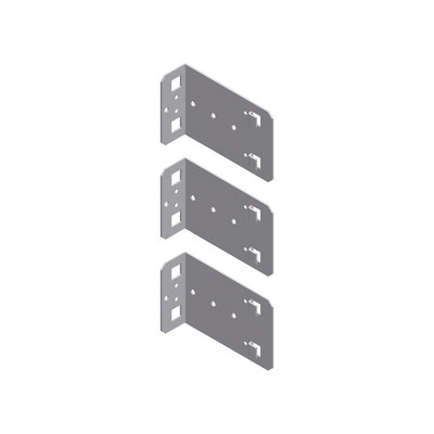 "PanelSeT SF-E fixing of cable ducts on 19" racks - steel - zinc coated - 150mm"