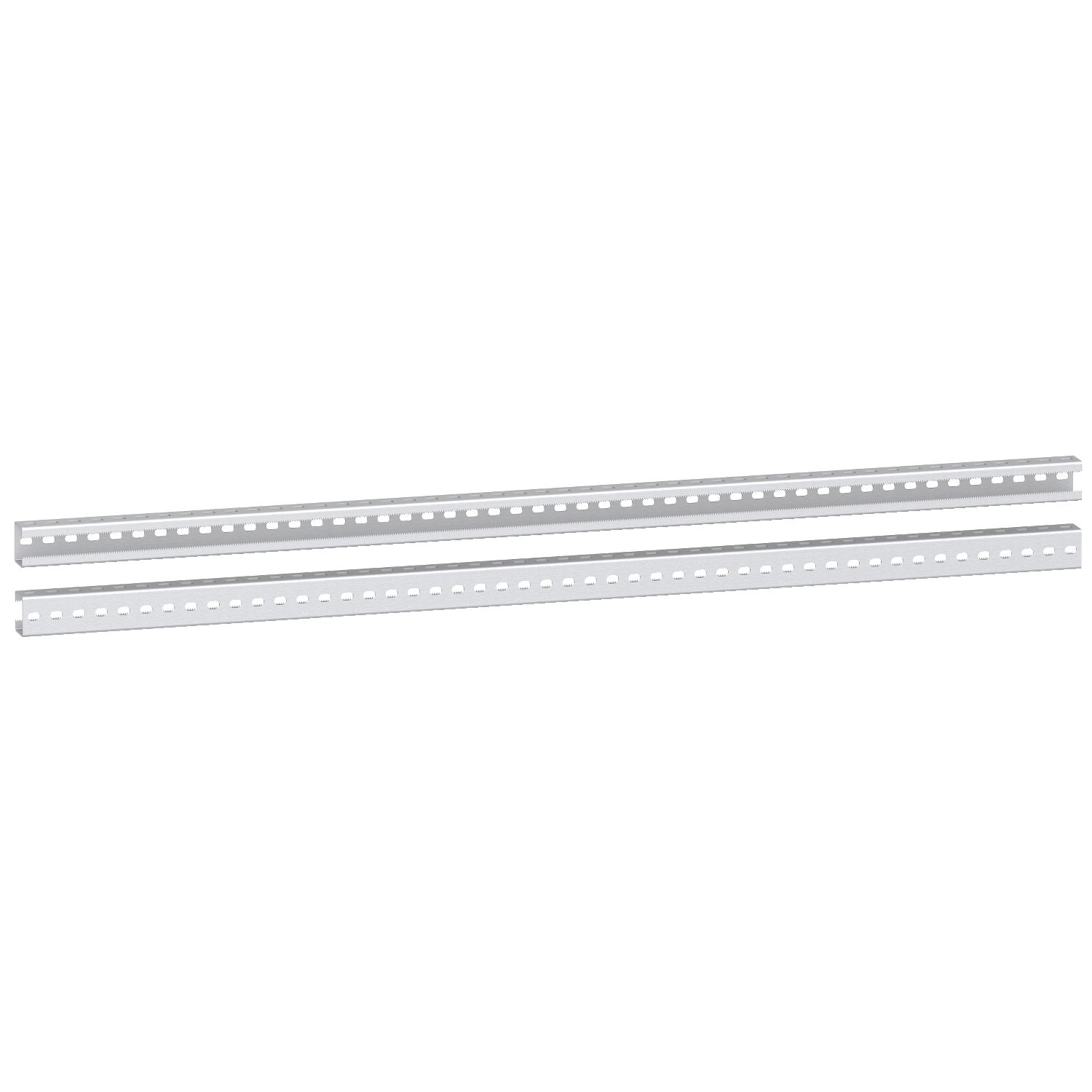Set of 2 heavy duty vertical rails for fixing of chassis and cross rails-1600 mm