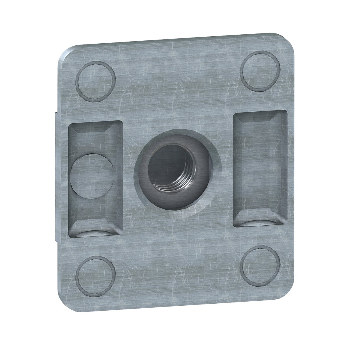 Serrated quarter-turn sliding nut - M8. Supply: 10 units