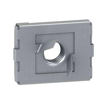 Notched clamp nut M6 - for fixing mounting plate and rail on pre-drilled upright