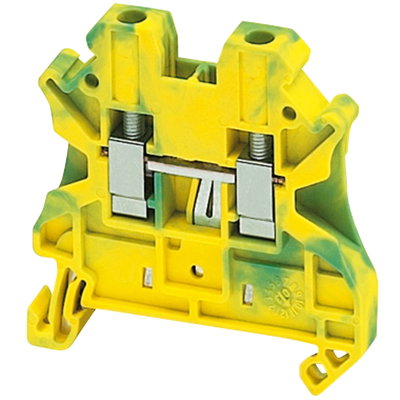 Kopplingsplint 4mm² grön/gul