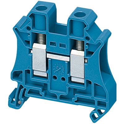 SCREW TERMINAL, FEED THROUGH, 2 POINTS, 10MM² , BLUE