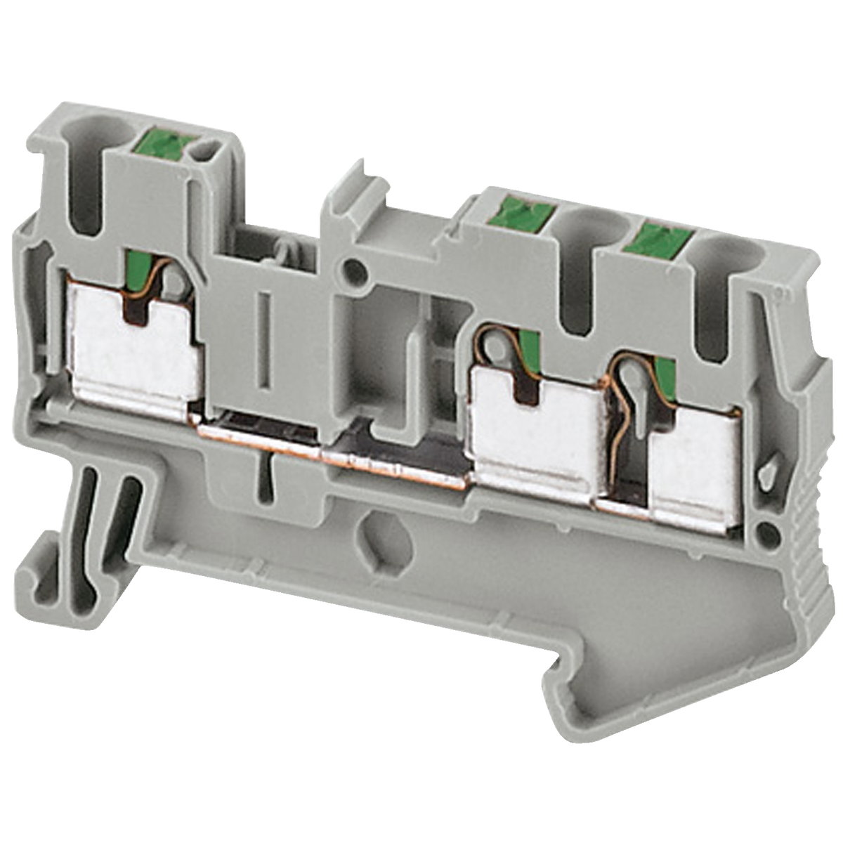 Push-in plint  3p 2,5mm² grå