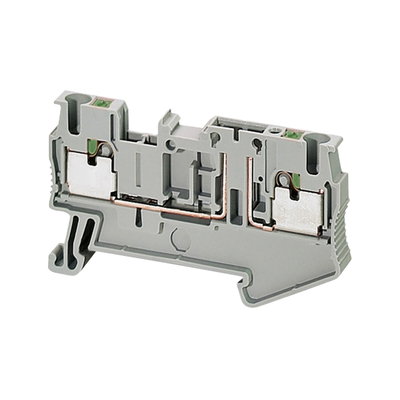 PUSH-IN TERMINAL, BASIC DISCONNECT TERMINAL, 2 POINTS, 2,5MM², GREY